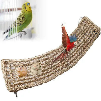 Produktbild von Seegrasmatte 85 x 18 cm für Vögel und Kleintiere, Hängematte & Kletterspielzeug
