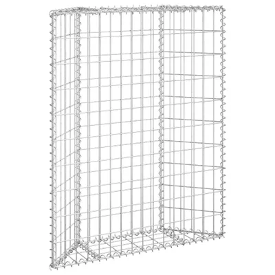 Obrázok produktu pre vidaXL Gabionové zvýšené lôžko Trapézový tvar Pozinkovaná oceľ 80x20x100 cm