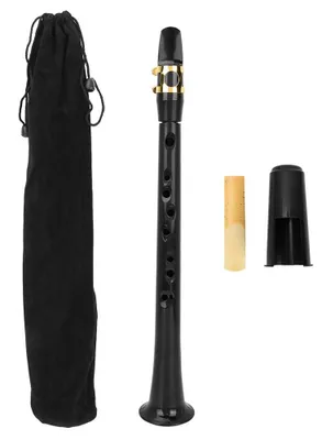 Mini-Saxophon Bb mit Blatt und Tasche – Übungsinstrument für Anfänger