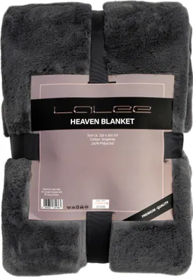 Produktbild von 150x200 Kuscheldecke HEAVEN HEB 800 von Lalee graphite | Dunkelgrau