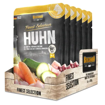 Produktbild von BELCANDO Huhn mit Reis, Möhren & Zucchini 6x 300g