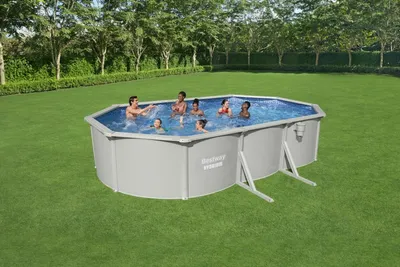 Produktbild von HYDRIUM Panel-Pool 610x360x120 Oval 20x12FT BESTWAY 8in1 + Sandpumpe