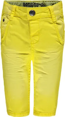 Productafbeelding van Katoenen bermudashorts in geel voor jongens, merk Kanz