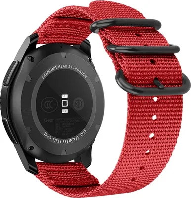 Produktbild von Strap-it Samsung Gear S3 Classic / Frontier Nylon Schnallenband (Rot)