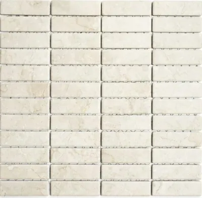 Produktbild von Mosaik Fliese Keramik Stäbchen Steinoptik hellbeige Fliesenspiegel Küche MOS24-STSO45