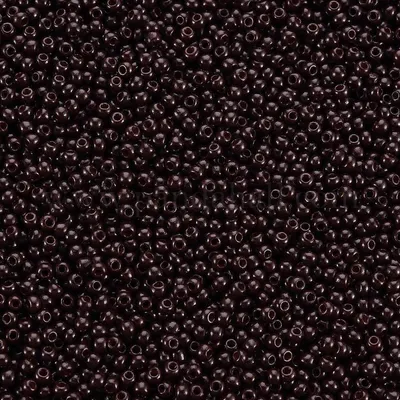 50g Rocailles Glasperlen ca. 2,3x1,5mm 1mm Bohrung Perlen Schmuck schokobraun