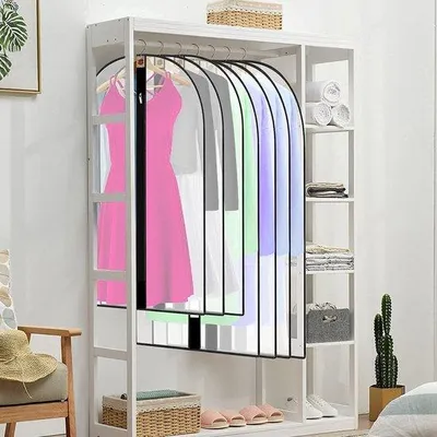 Produktbild von Famanu Kleiderhüllen 12 Stück - atmungsaktiv, wasserabweisend, 60 x 100 cm und 60 x 120 cm