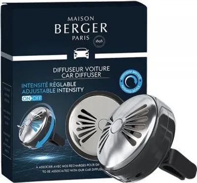 Produktbild von Maison Berger Paris 006629, Anklippbare Spülung, Vent, Schwarz, Chrom, Metall, 42 mm, 48 mm