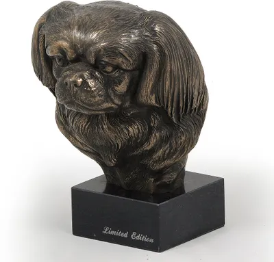 Obrázek produktu pro Tibetský španěl - Socha psa, busta na kamenném podstavci, socha, trofej pro výstavu psů značky Art-Dog
