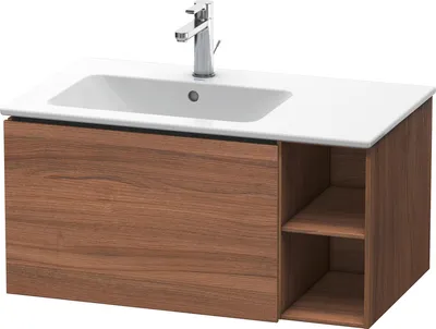 Image de Duravit L-Cube Meuble sous-lavabo suspendu, 1 tiroir, étagère sur le côté, vasque à gauche, 820x400x481mm, LC619107979
