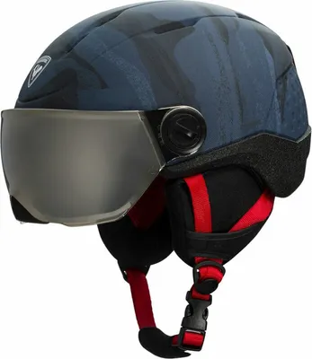 Obrázek produktu pro Rossignol Whoopee Visor Impacts Jr. Dark/Blue S/M (52-55 cm) Lyžařská helma
