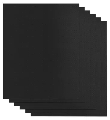 6er-Set BBQ-Matten, antihaftbeschichtet, 40x33 cm, wiederverwendbar