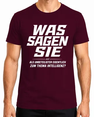Zdjęcie produktu dla Koszulka męska z nadrukiem "Co o tym sądzisz?", motyw: stwierdzenie, sarkazm, humor. Kolor: bordo, rozmiar: M
