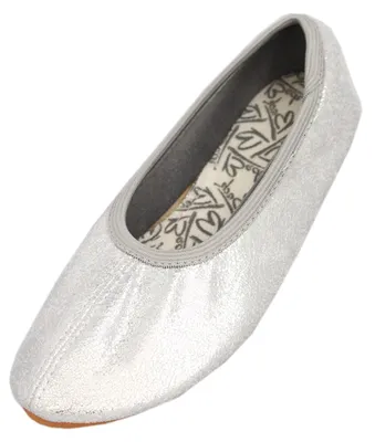 Produktbild von Beck Mädchen Basic Glitzer Gymnastikschuhe, Silber, 28 EU