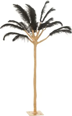 Produktbild von J-Line Dekorationen - Metallplume - Gold/Schwarz - Klein