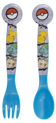 Kinderbesteck Pokémon, 2-teilig, Kunststoff, BPA-frei, abgerundet
