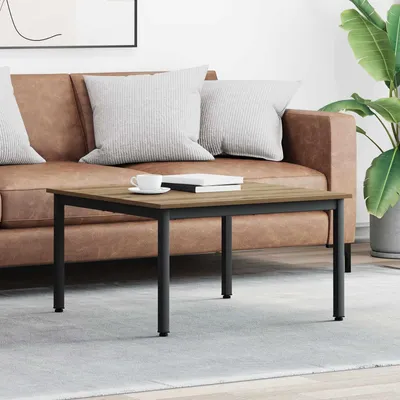 Produktbild von Maison Exclusive - Couchtisch Kunsthandwerk Eiche 80 x 80 x 45 cm Holzwerkstoff