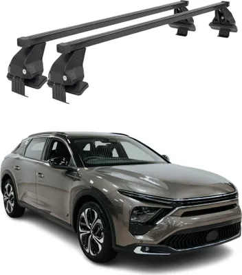 Produktbild von Menabo Dachträger Grundtäger für Citroën C5 X 2021-2025 75kg Schwarz Stahl 2x