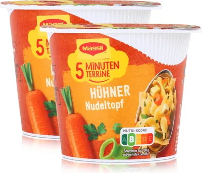 Produktbild von Maggi 5 Minuten Terrine Hühner Nudeltopf 41g (2er Pack)