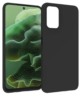 Produktbild von Für Motorola Moto G35 5G Silikon TPU Schutz Hülle Cover Flexibel Ultra Dünn Schwarz