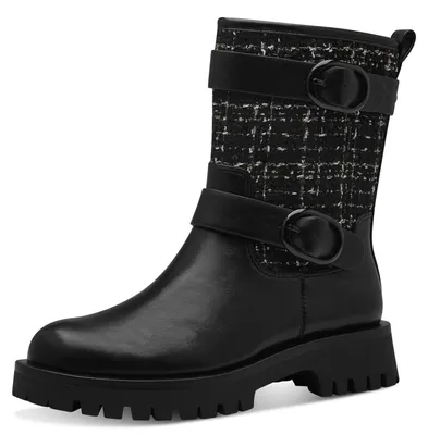 Produktbild von Tamaris Damen Stiefelette Vegan; BLACK COMBINED, EU 37
