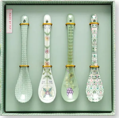 Produktbild von PIP STUDIO Lily&Lotus Light Green Teelöffel 13cm Set4