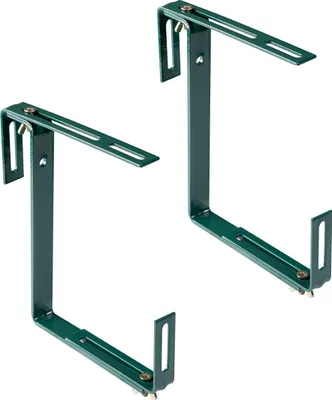 Image de Support pour caissettes à fleurs, vert, réglable en 2...