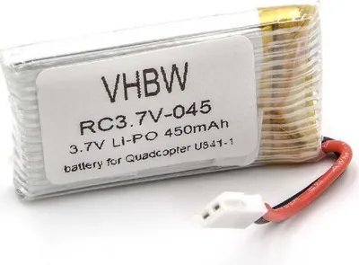 Produktbild von vhbw Akku kompatibel mit UDI U841-16, U843, U841-1 Drohne Multicopter Quadrocopter (450 mAh, 3,7 V, Li-Ion)