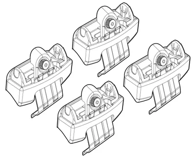 Imagen del producto de Soportes para portaequipajes NORDRIVE, modelo N21244, para techo de vehículo FORD Puma SUV