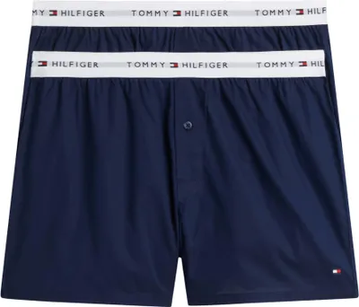 Produktbild von Tommy Hilfiger Men 2P Woven Boxer UM0UM03871 Boxer, RED (Carbon Navy/Carbon Navy
