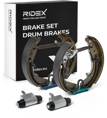 Produktbild von RIDEX Bremsensatz Trommelbremse Hinten für OPEL AGILA (A) (H00) 3859B0338