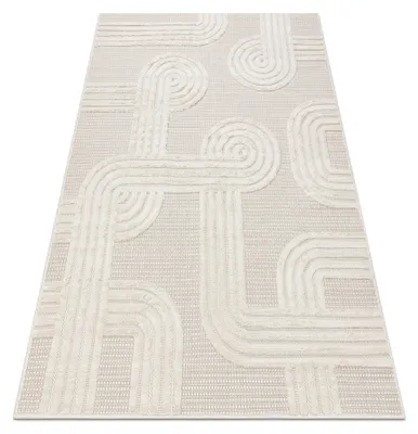 Image de Tapis SANTO SIZAL 1001 géométrique blanc blanc 180x270 cm