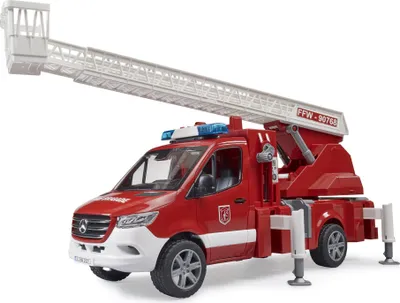 Image de BRUDER MB Sprinter pompiers+échelle+pompe św/dźw 02673