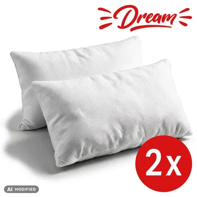 Imagen del producto de 2 almohadas viscoelásticas para el cuello, modelo Dream, 40 x 80 cm