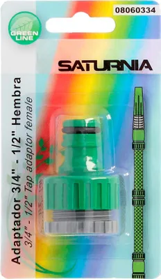 Produktbild von SATURNIA Kunststoffschlauch-Adapter 3/4-1/2" Hemba Blister