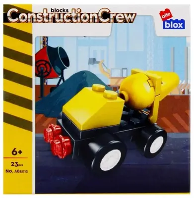 Immagine prodotto di Blocchi da costruzione, 23 pezzi, set per costruire una betoniera, marca Alleblox, modello 492793