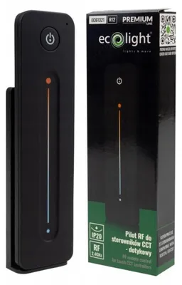 Immagine prodotto di Pannello di controllo touch R12 RF per dimmeraggio di strisce LED CCT, colore nero