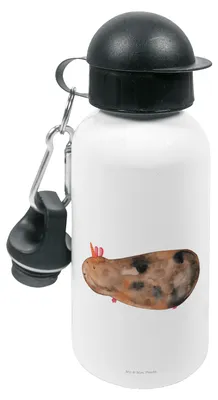Produktbild von Mr. & Mrs. Panda Trinkflasche Einhorn Meerschweinchen - Weiß - Geschenk, Meerhörnchen, Unicorn, Kindergarten, Einhörner, Wasserflasche, Getränkeflasche, Meerschwein