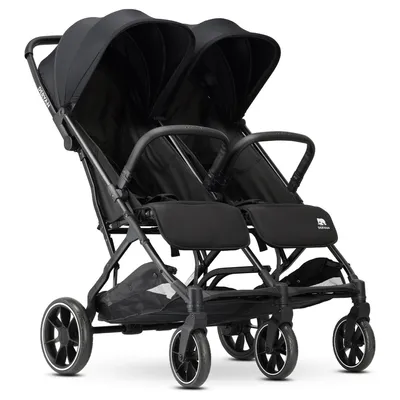 Produktbild von DERYAN Luxe Rolo X2 XL Doppelbuggy - Duo Buggy - Schwarz