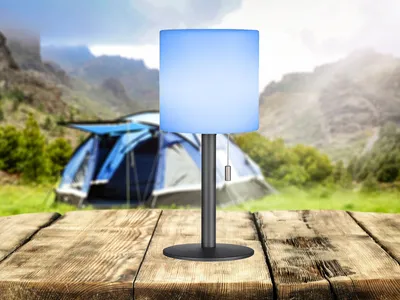 Produktbild von FHL Lesina LED Akku-Außenleuchte USB 1,5W RGB-Farbsteuerung dimmbar sandanthrazit IP44 850245