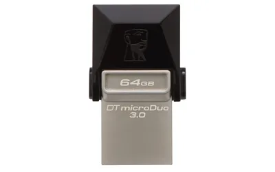 Produktbild von Kingston Technology 64GB DT microDuo USB 3.0/ micro USB OTG