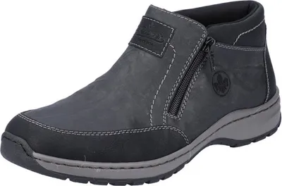 Produktbild von Rieker Herren Stiefeletten Warmfutter Reißverschluss Boots 03352, Größe:43 EU, Farbe:Grau