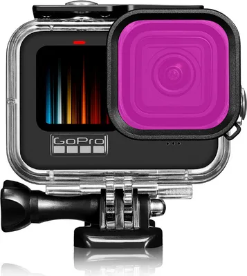 Immagine prodotto di INF Filtro viola per immersioni con custodia impermeabile per GoPro 9/10/11/12 Viola