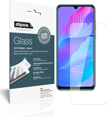 Produktbild von 2x Schutzfolie für Huawei P Smart S - Anti-Shock 9H Folie dipos Glass Kunststoffglas