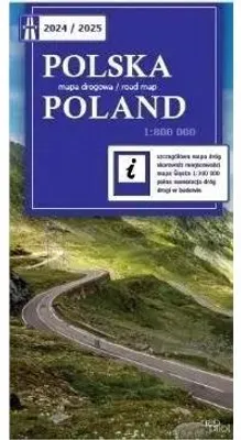 Zdjęcie produktu dla Polska mapa drogowa 2024/2025 1:800 000 - praca zbiorowa