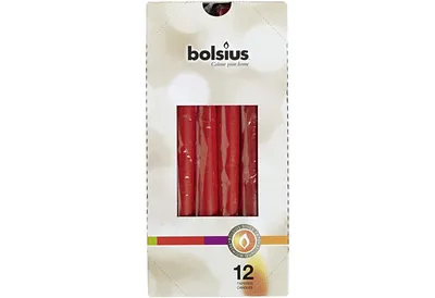 Zdjęcie produktu dla bolsius 103600356841 Świeca szpiczasta - czerwona, 245 x 24 mm