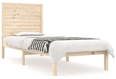 Produktbild von vidaXL Massivholzbett 75x190 cm