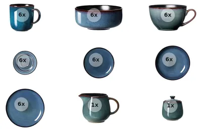 Produktbild von Kaffee- und Tafelservice 44 tlg. Bali