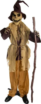 Produktbild von Dämonische Feldvogelscheuche Standfigur mit Bewegung, Sound und Licht 183 cm
