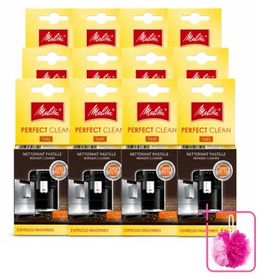 Produktbild von 12 x Melitta Perfect Clean Reinigungstabletten für Kaffeevollautomaten - Sparpackung - 12 Stücke